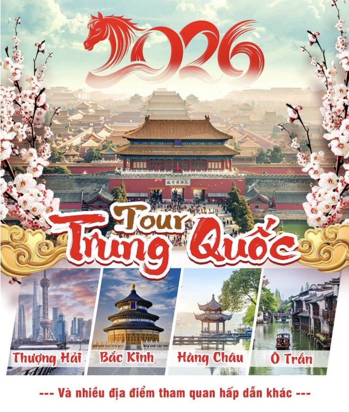 BẮC KINH - HÀNG CHÂU - TÔ CHÂU - Ô TRẤN - THƯỢNG HẢI 6N5Đ